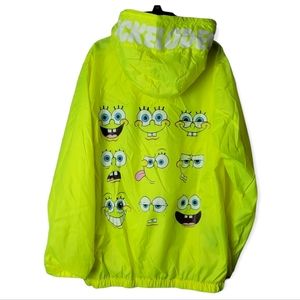 Members Only X Nickelodeon SpongeBob Windbreaker‎ Jacket Size Small
